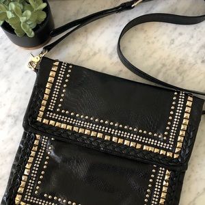 BEBE RHINESTONE STUDDED CROSSBODY